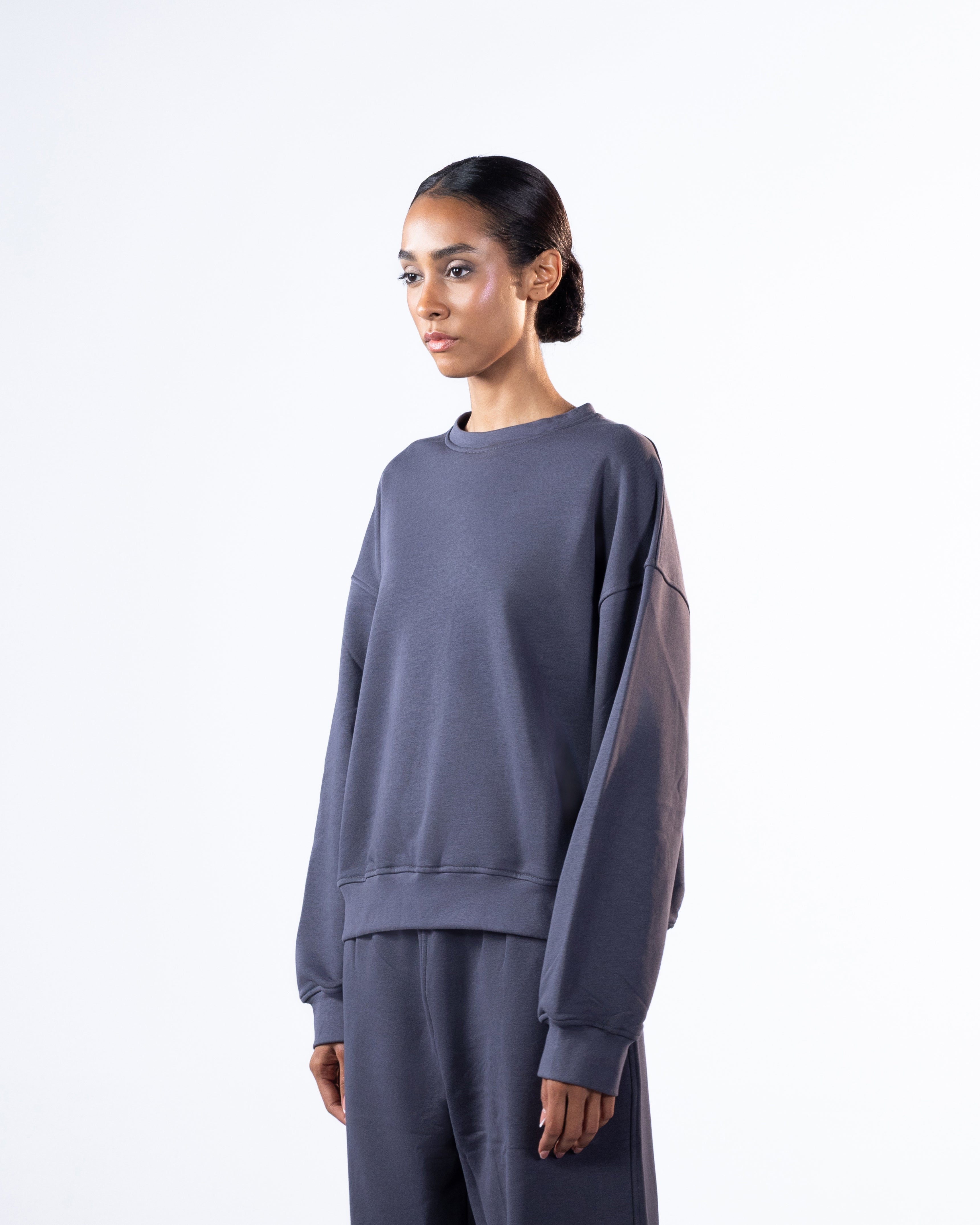 RELAXED CREWNECK - GREY