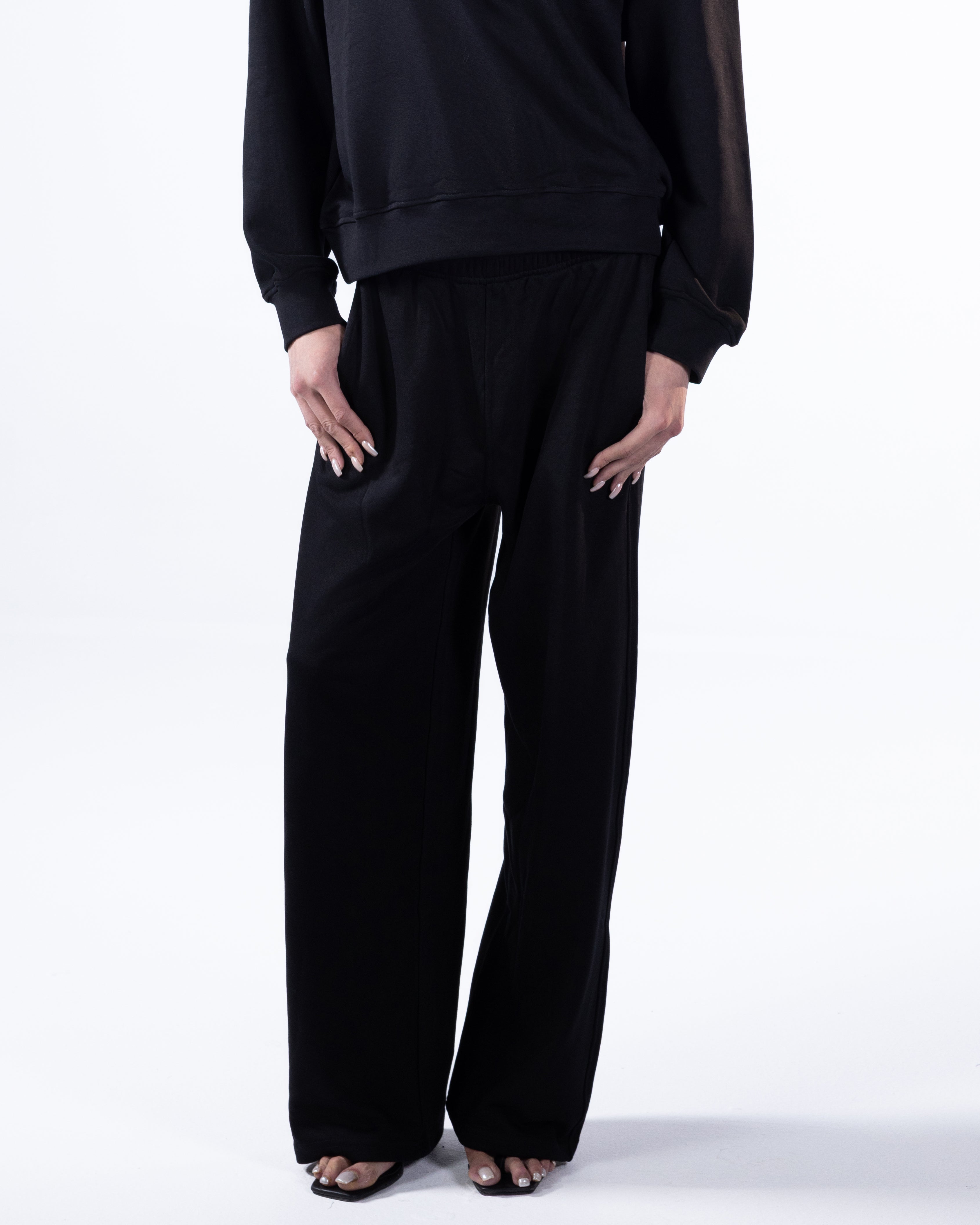 RELAXED SWEATPANTS - BLACK