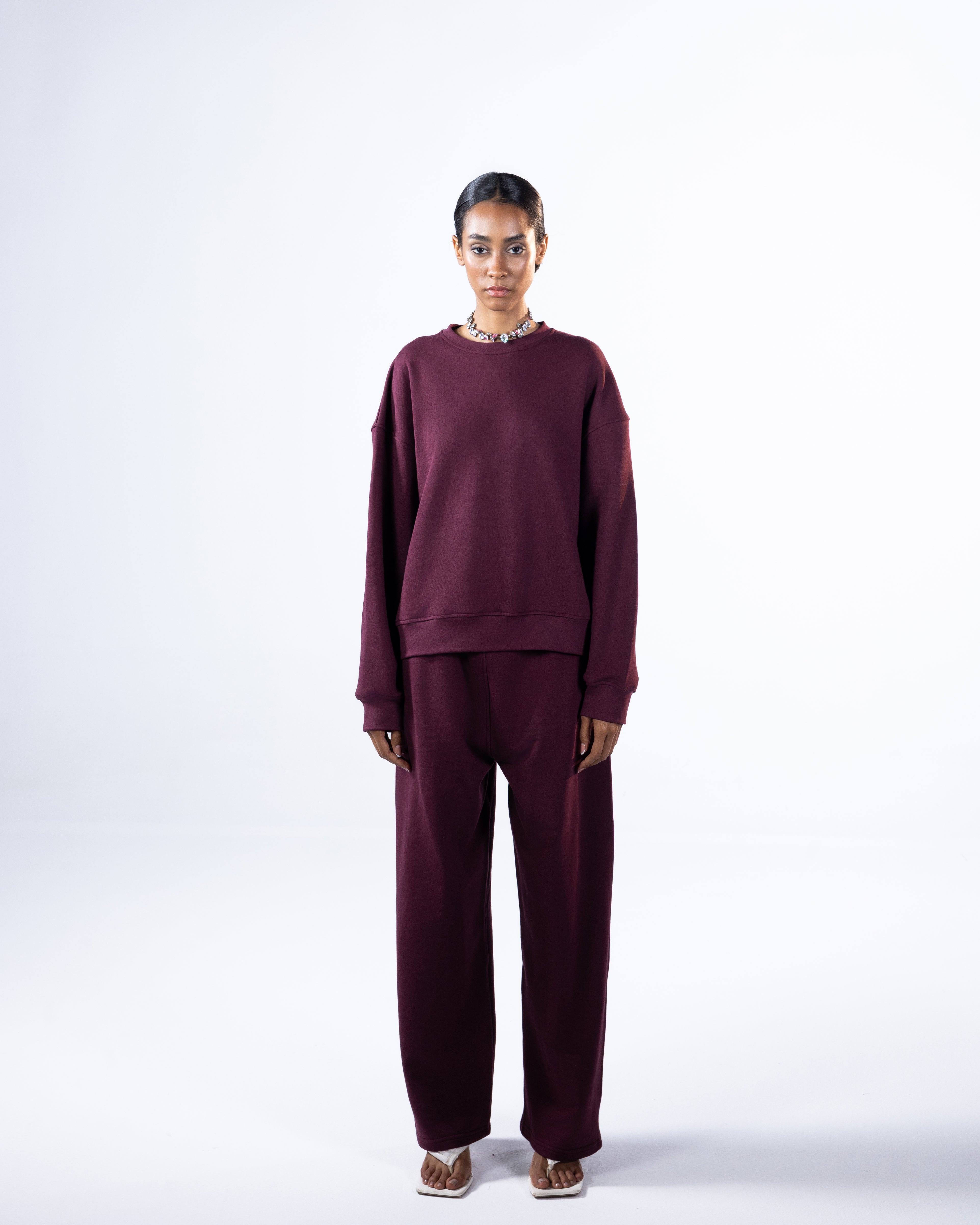 RELAXED SET - BURGUNDY