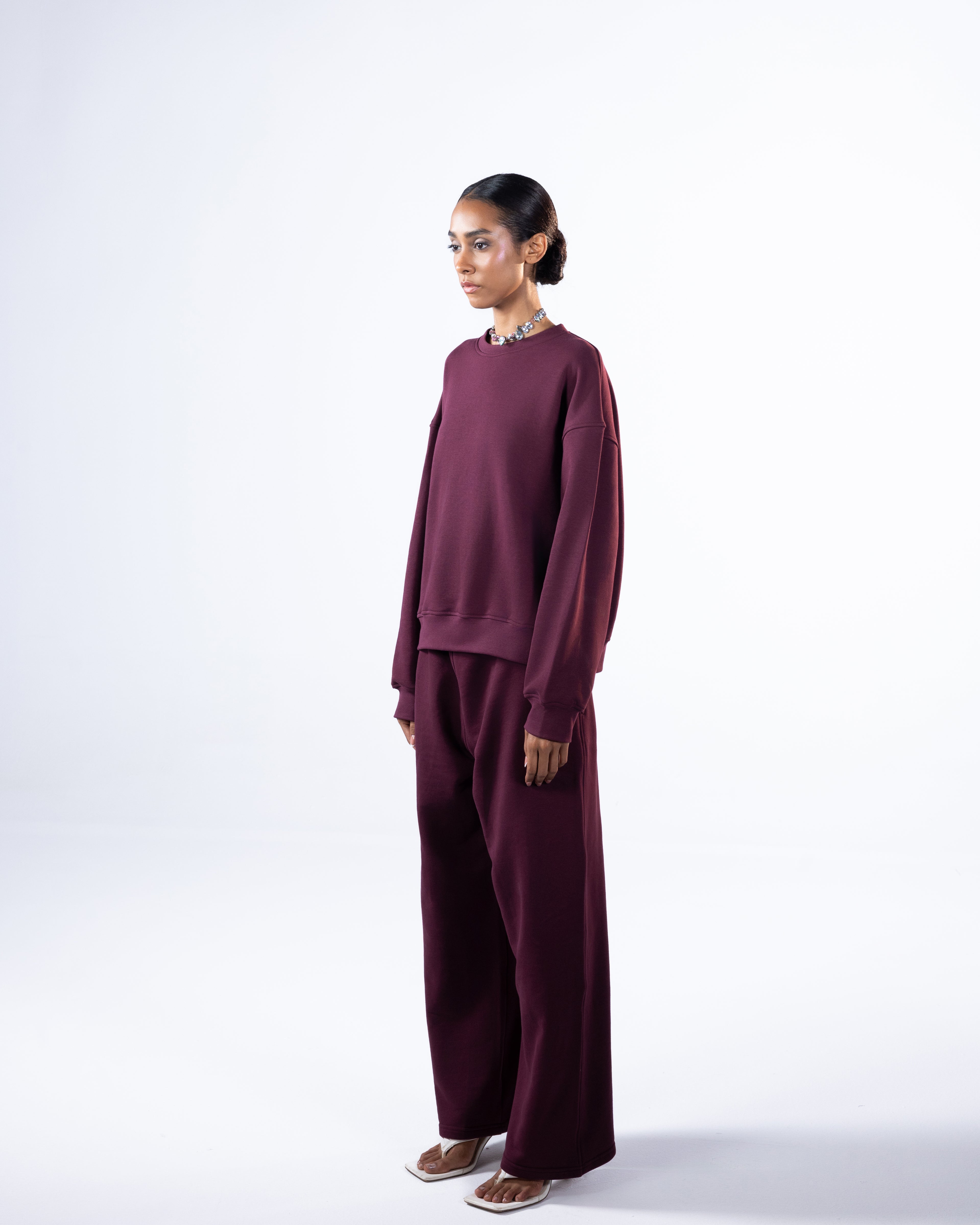 RELAXED SET - BURGUNDY