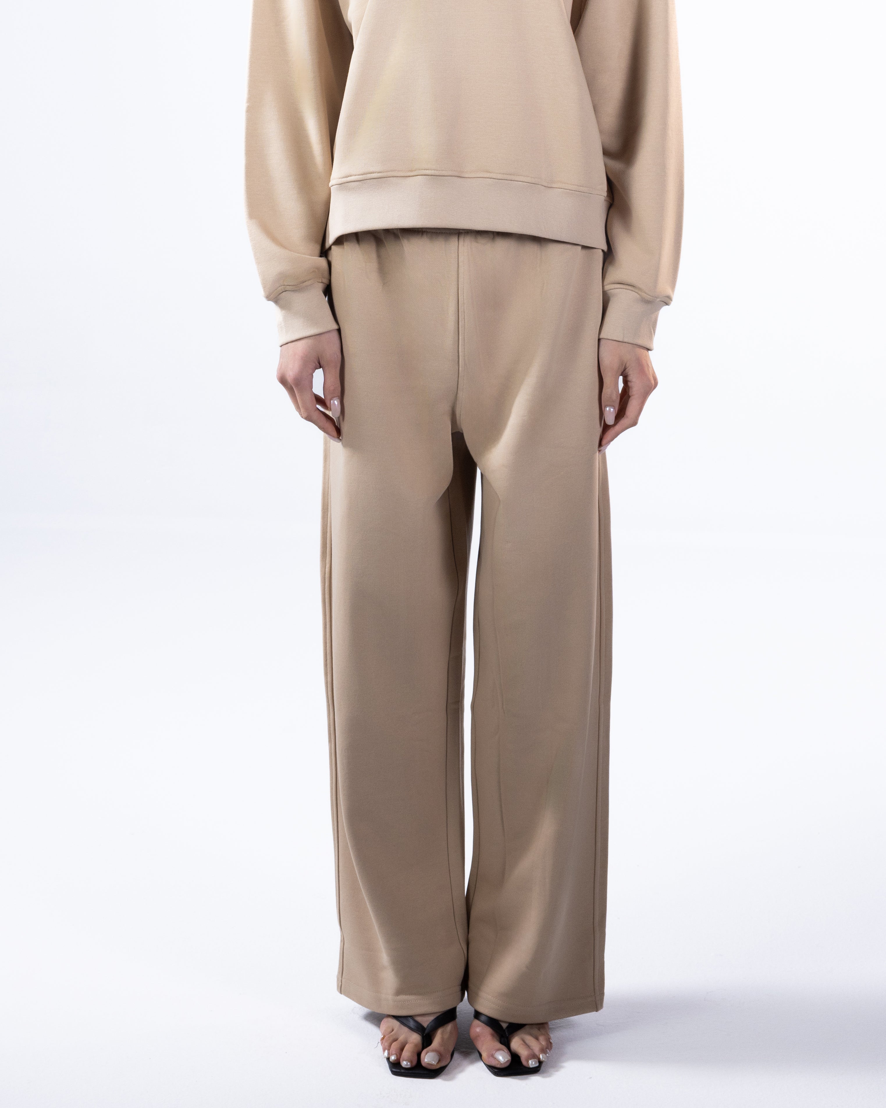 RELAXED SWEATPANTS - BEIGE