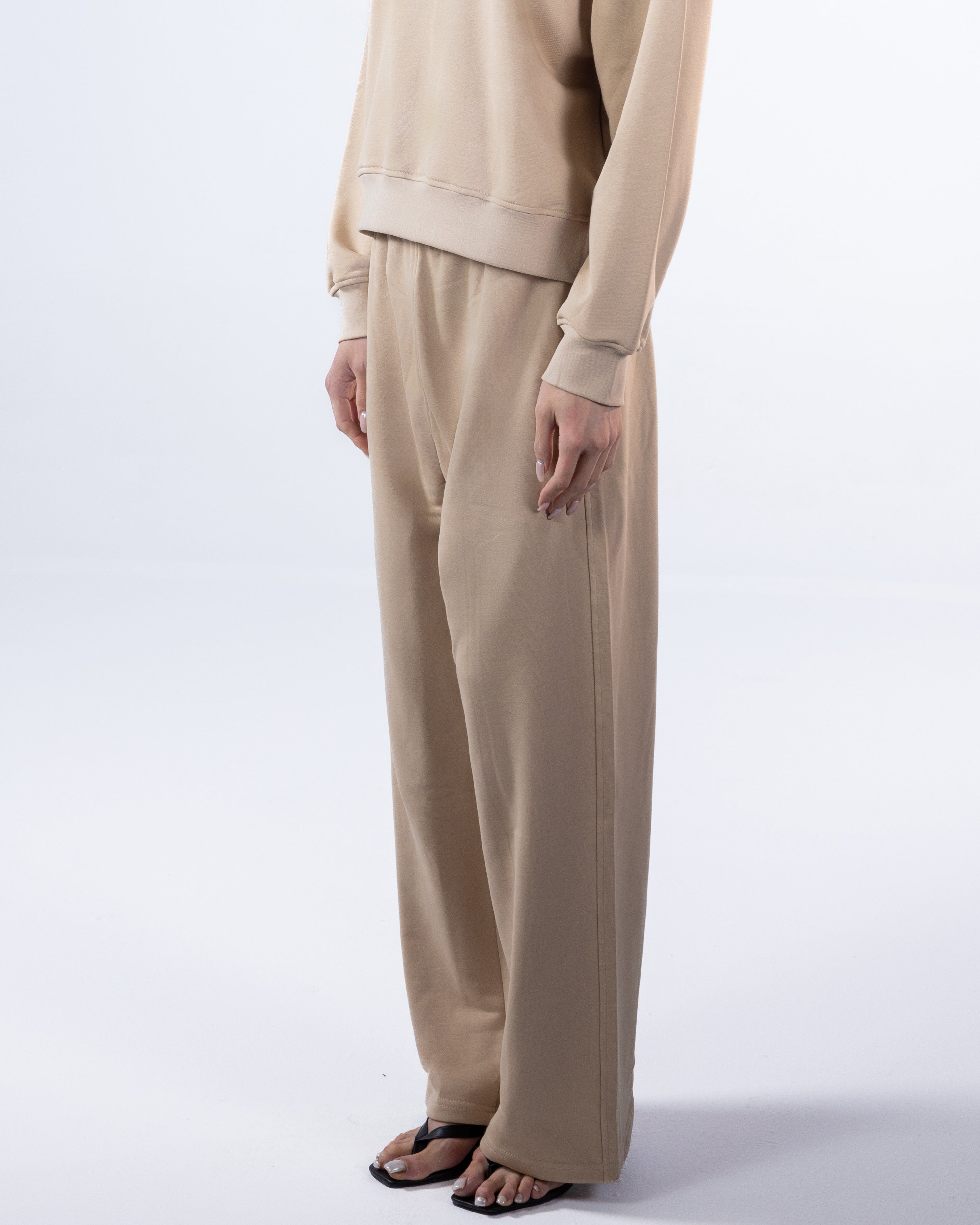 RELAXED SWEATPANTS - BEIGE