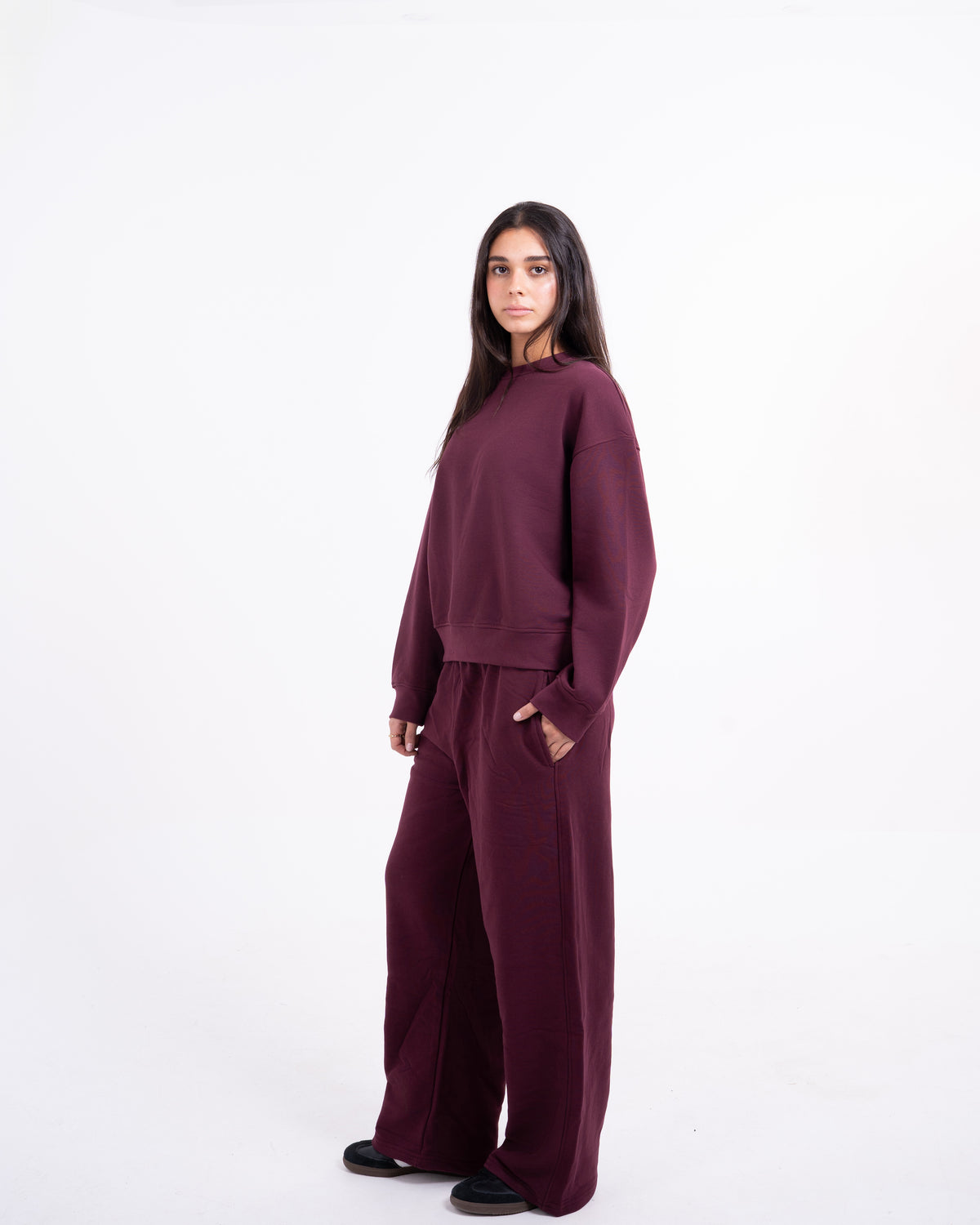 RELAXED SET - BURGUNDY